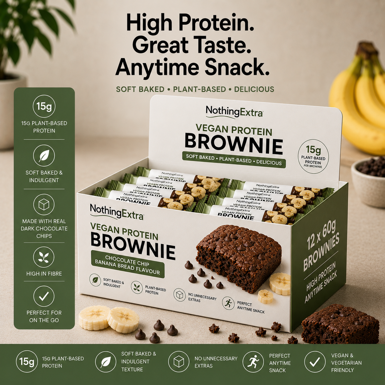 Vegan Protein Brownie