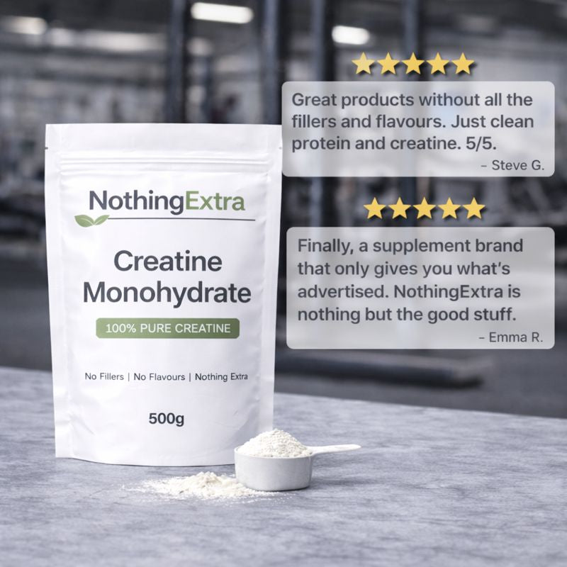 Creatine Monohydrate Powder | Pure & Unflavoured | NothingExtra