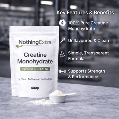 Creatine Monohydrate Powder | Pure & Unflavoured | NothingExtra