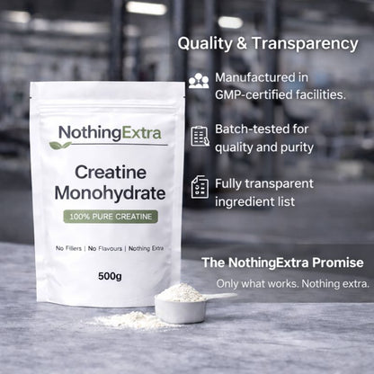 Creatine Monohydrate Powder | Pure & Unflavoured | NothingExtra