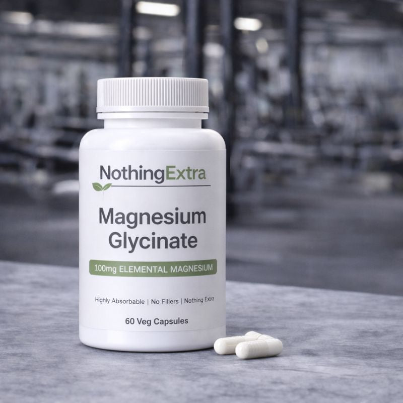 Magnesium Glycinate Capsules | Pure High Absorption | NothingExtra 60 Capsules