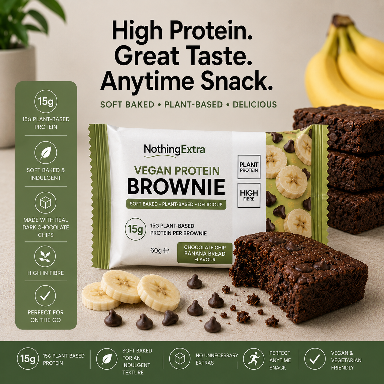 Vegan Protein Brownie