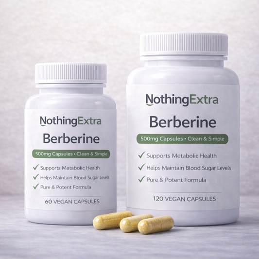 Berberine 500mg Capsules | Pure Metabolism Support | NothingExtra