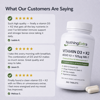 Vitamin D3 + K2 MK7 Tablets