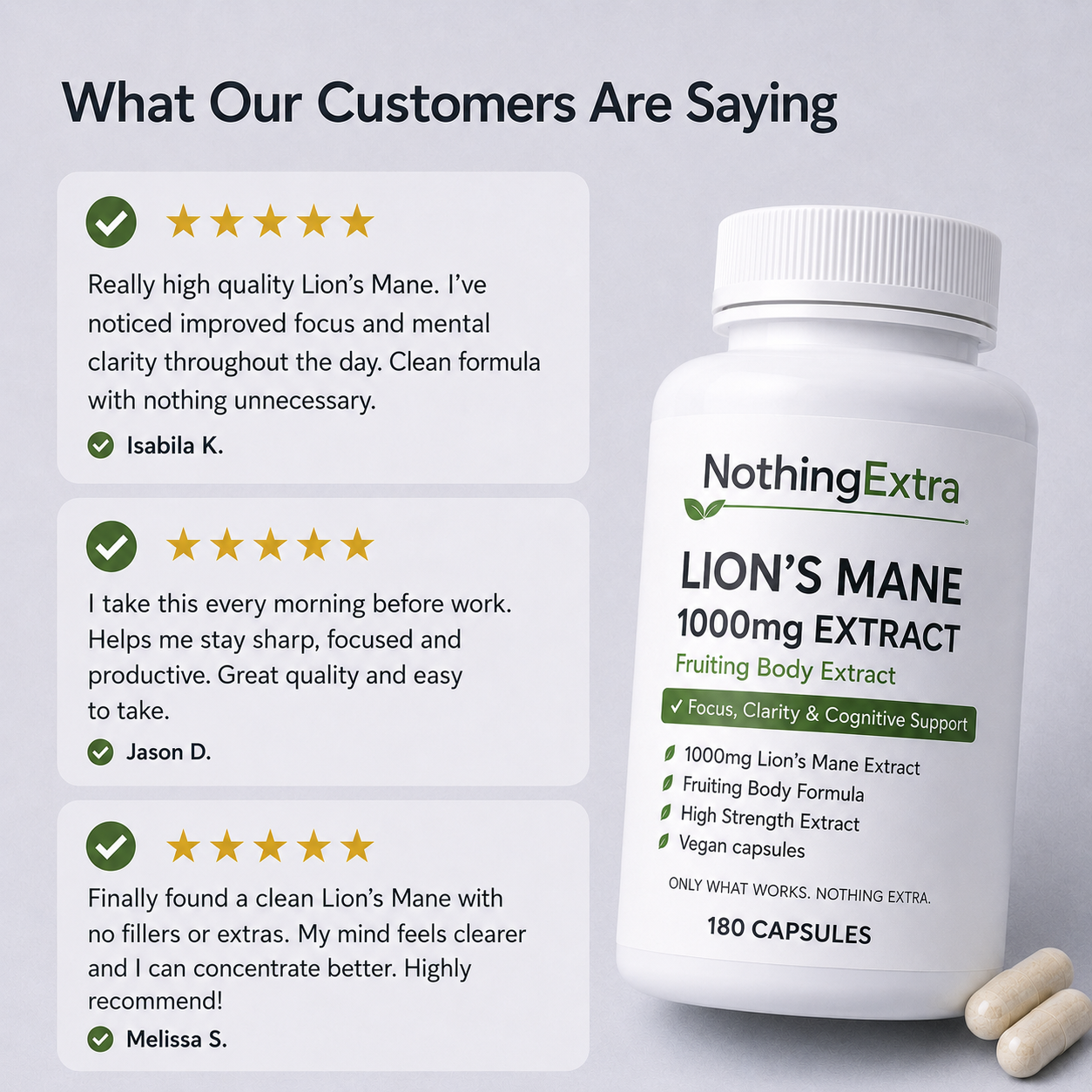 Lion’s Mane Mushroom 1000mg