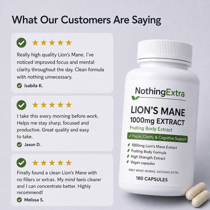 Lion’s Mane Mushroom 1000mg