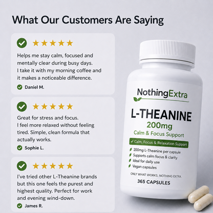 Pure L-Theanine 200mg | 365 Vegan Capsules