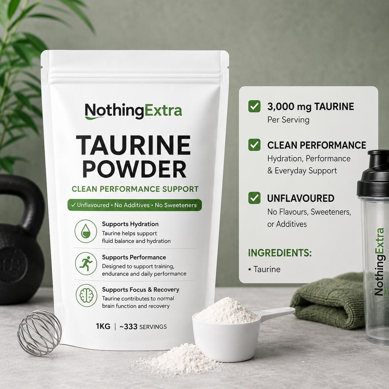 Taurine Powder | Clean Performance Support