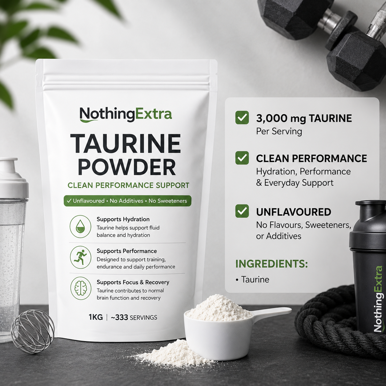 Taurine Powder | Clean Performance Support
