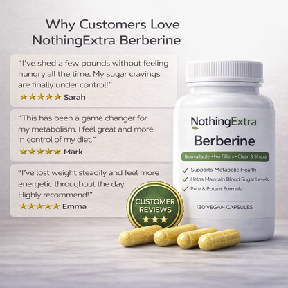 Berberine 500mg Capsules | Pure Metabolism Support | NothingExtra