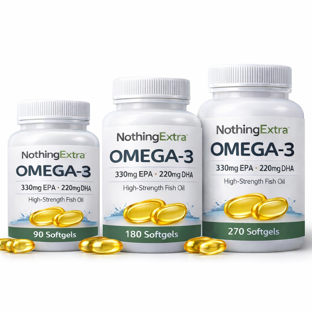 Omega-3 Fish Oil Capsules | High EPA & DHA | NothingExtra